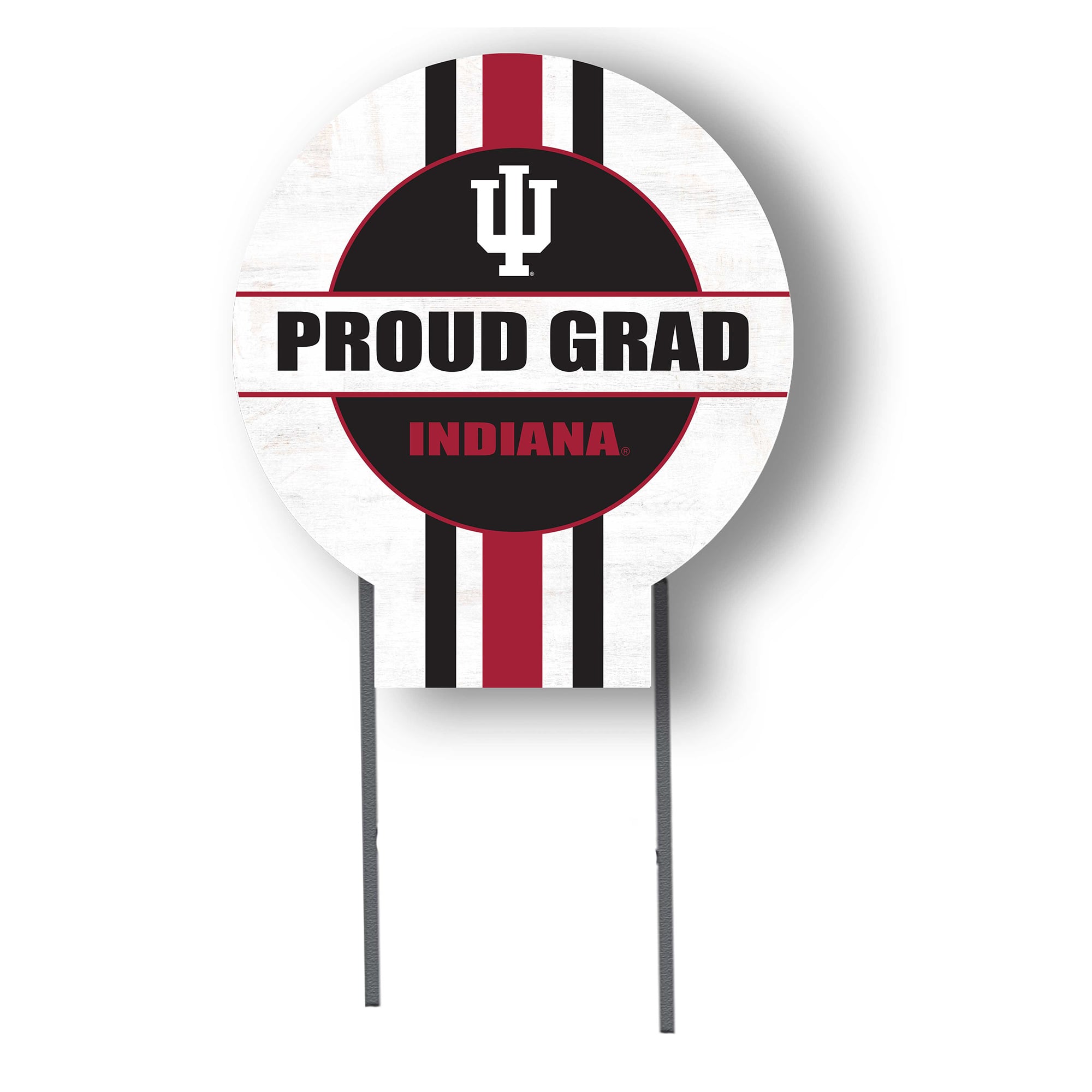 Jardine Indiana Hoosiers 20" x 20" Proud Grad Circle Yard Sign with Stakes