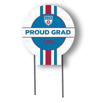 Jardine Loyola Marymount Lions 20" x 20" Proud Grad Circle Yard Sign with Stakes
