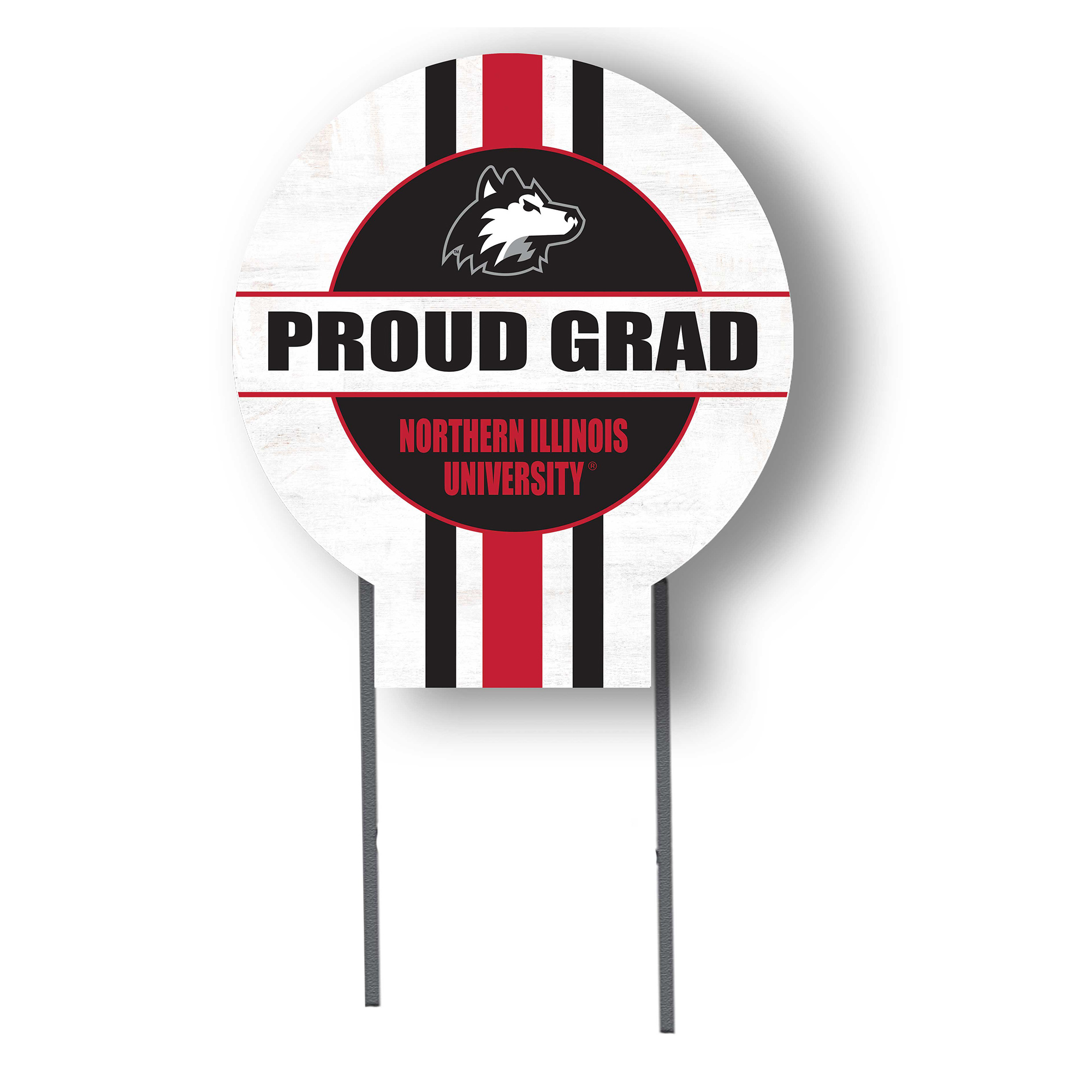 Jardine Northern Illinois Huskies 20" x 20" Proud Grad Circle Yard Sign with Stakes
