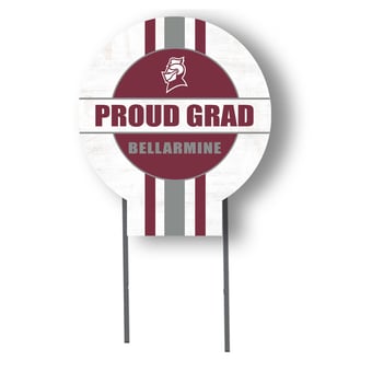 Jardine Bellarmine Knights 20" x 20" Proud Grad Circle Yard Sign with Stakes