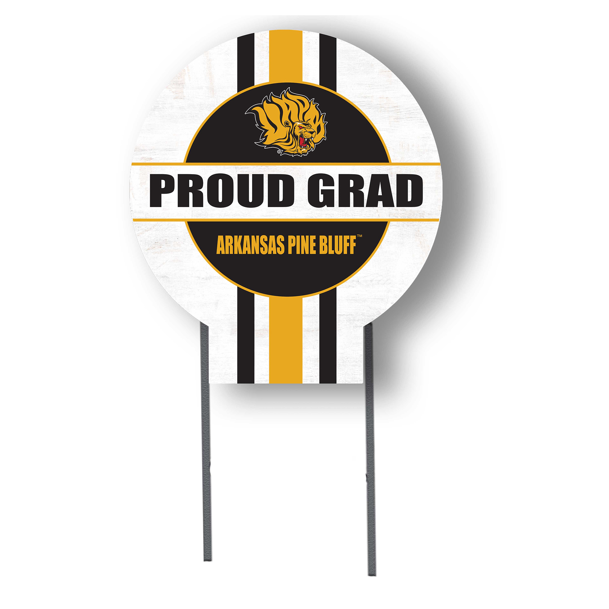 Jardine Arkansas Pine Bluff Golden Lions 20" x 20" Proud Grad Circle Yard Sign with Stakes