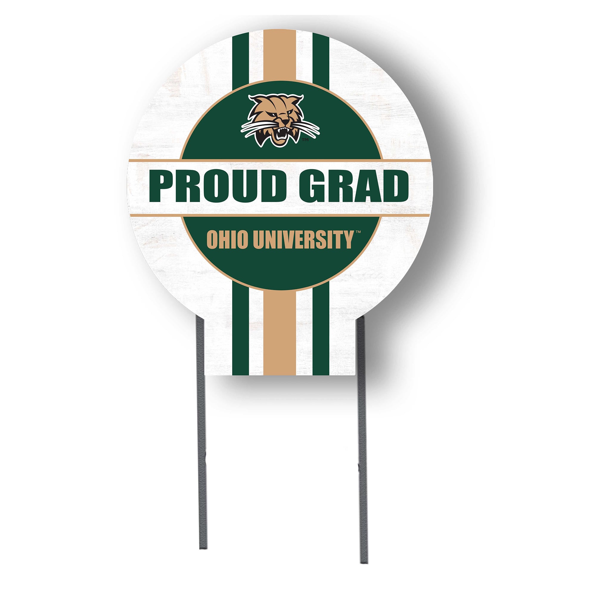 Jardine Ohio Bobcats 20" x 20" Proud Grad Circle Yard Sign with Stakes