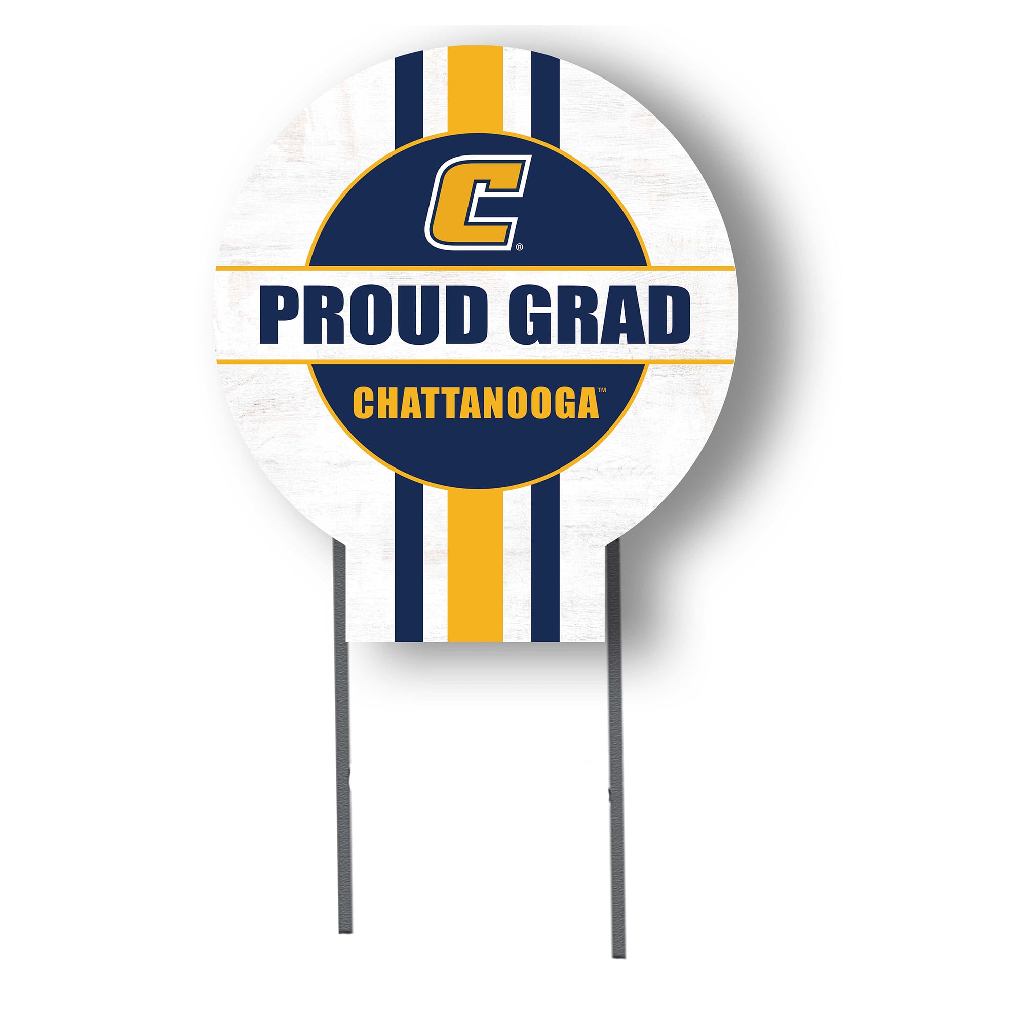 Jardine Tennessee Chattanooga Mocs 20" x 20" Proud Grad Circle Yard Sign with Stakes