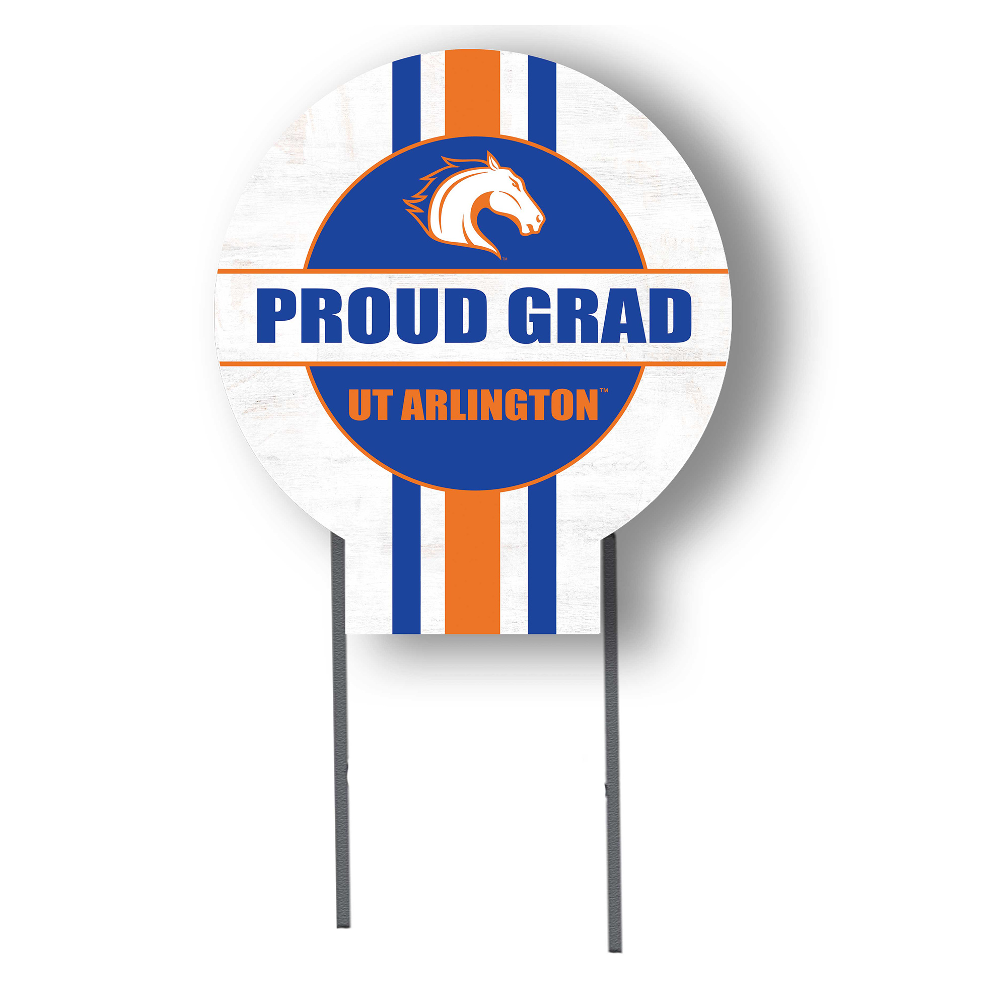 Jardine UT Arlington Mavericks 20" x 20" Proud Grad Circle Yard Sign with Stakes