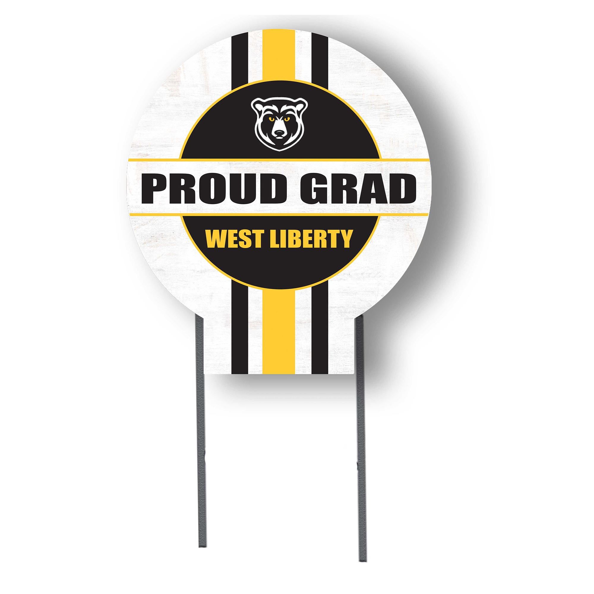 Jardine West Liberty Hilltoppers 20" x 20" Proud Grad Circle Yard Sign with Stakes