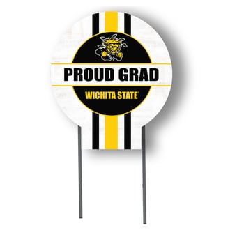 Jardine Wichita State Shockers 20" x 20" Proud Grad Circle Yard Sign with Stakes