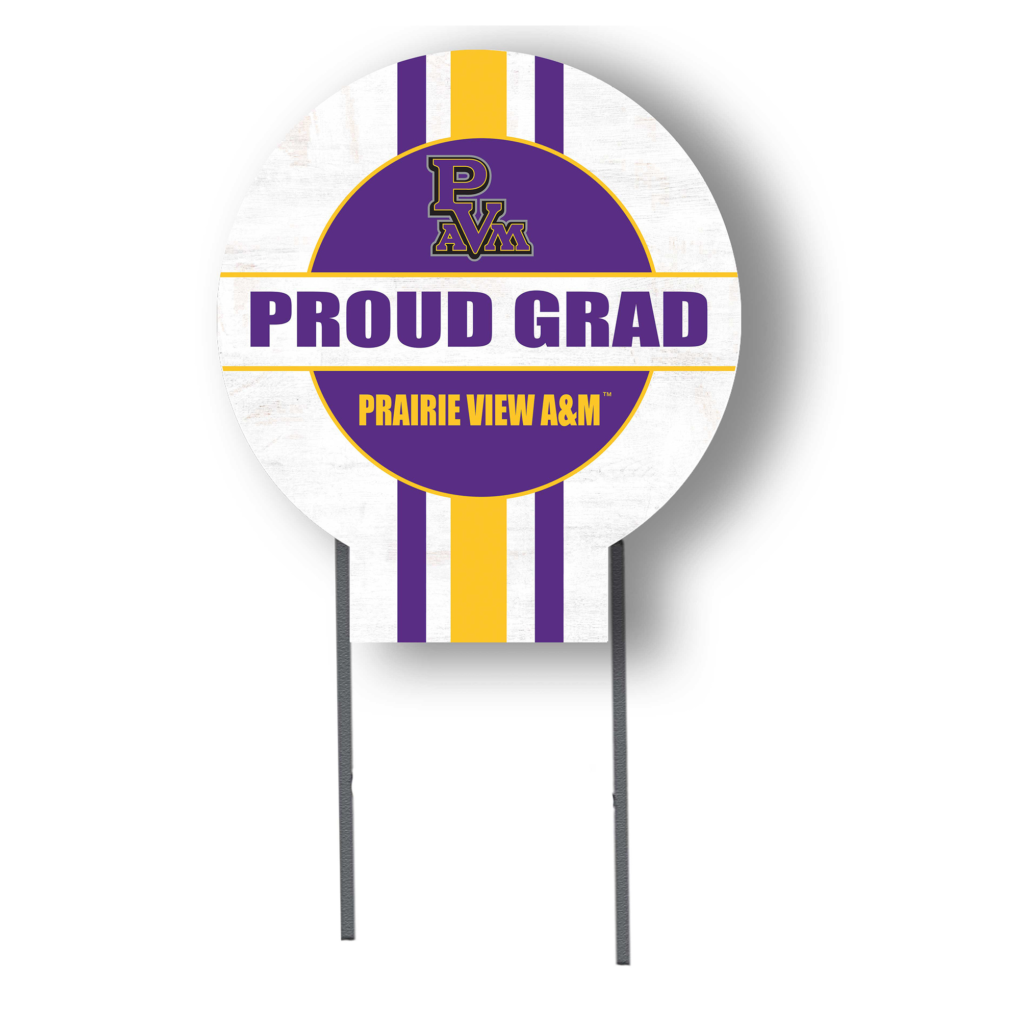 Jardine Prairie View A&M Panthers 20" x 20" Proud Grad Circle Yard Sign with Stakes