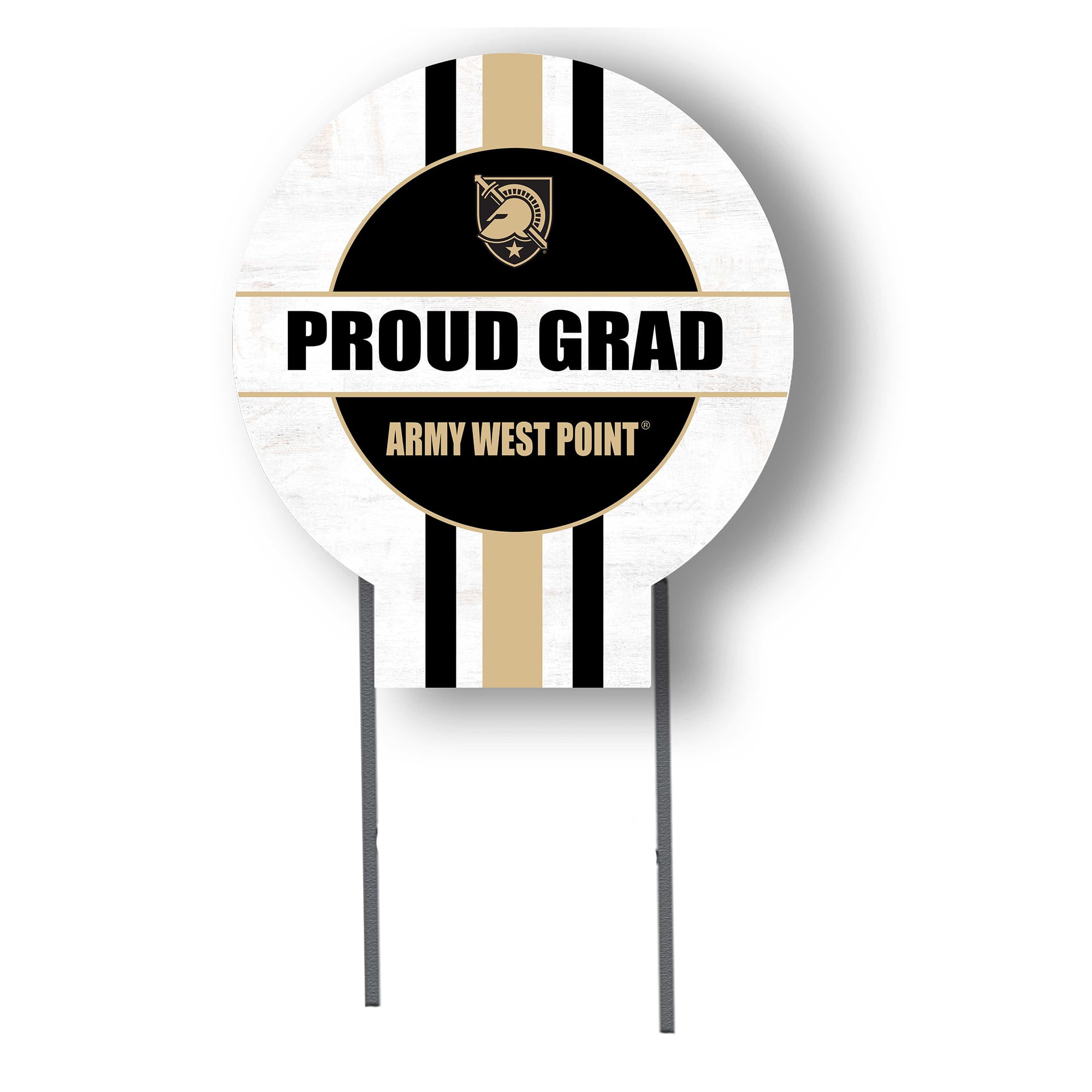 Jardine Army Black Knights 20" x 20" Proud Grad Circle Yard Sign with Stakes