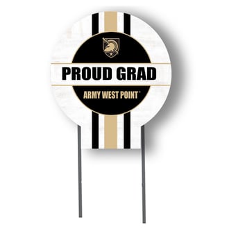 Jardine Army Black Knights 20" x 20" Proud Grad Circle Yard Sign with Stakes