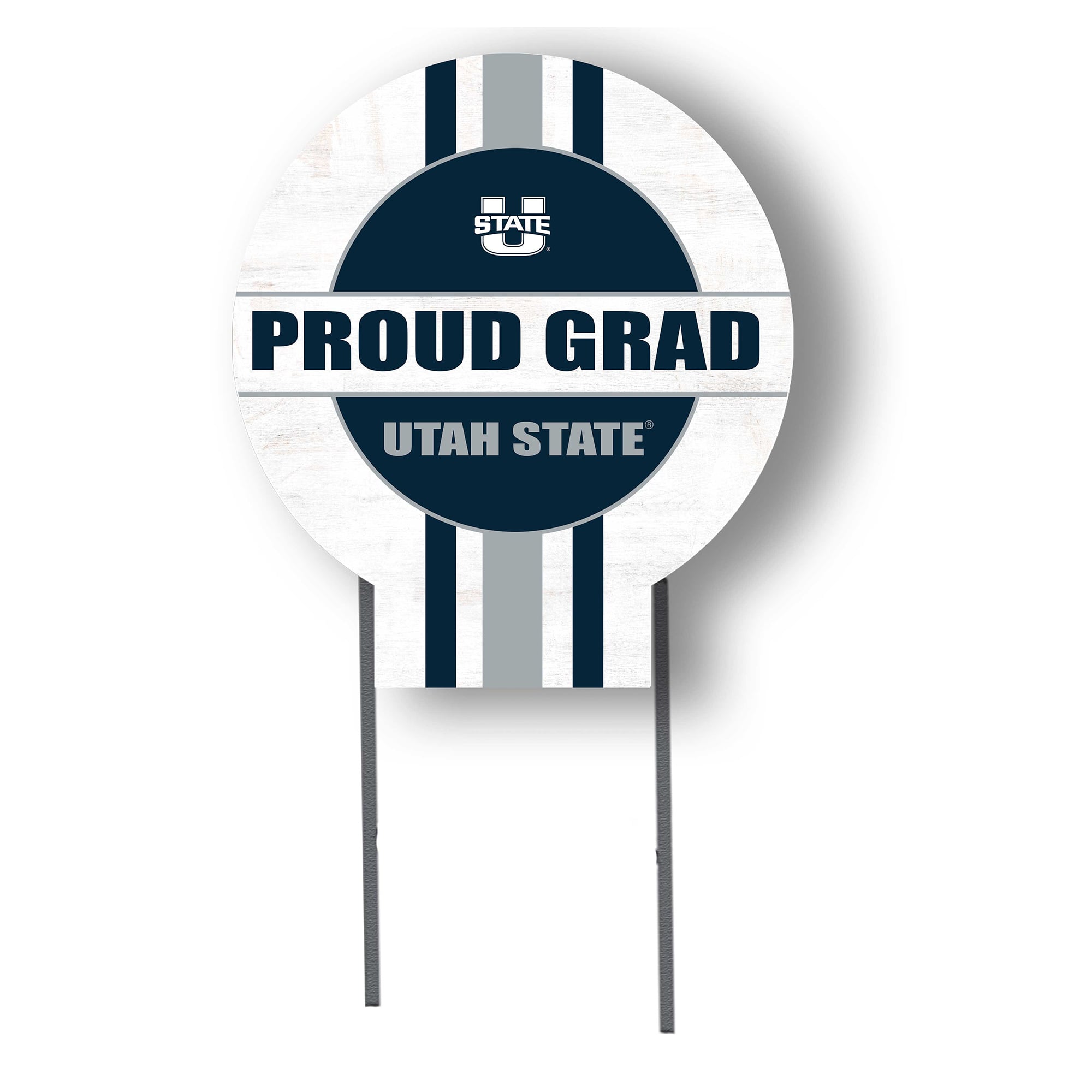 Jardine Utah State Aggies 20" x 20" Proud Grad Circle Yard Sign with Stakes