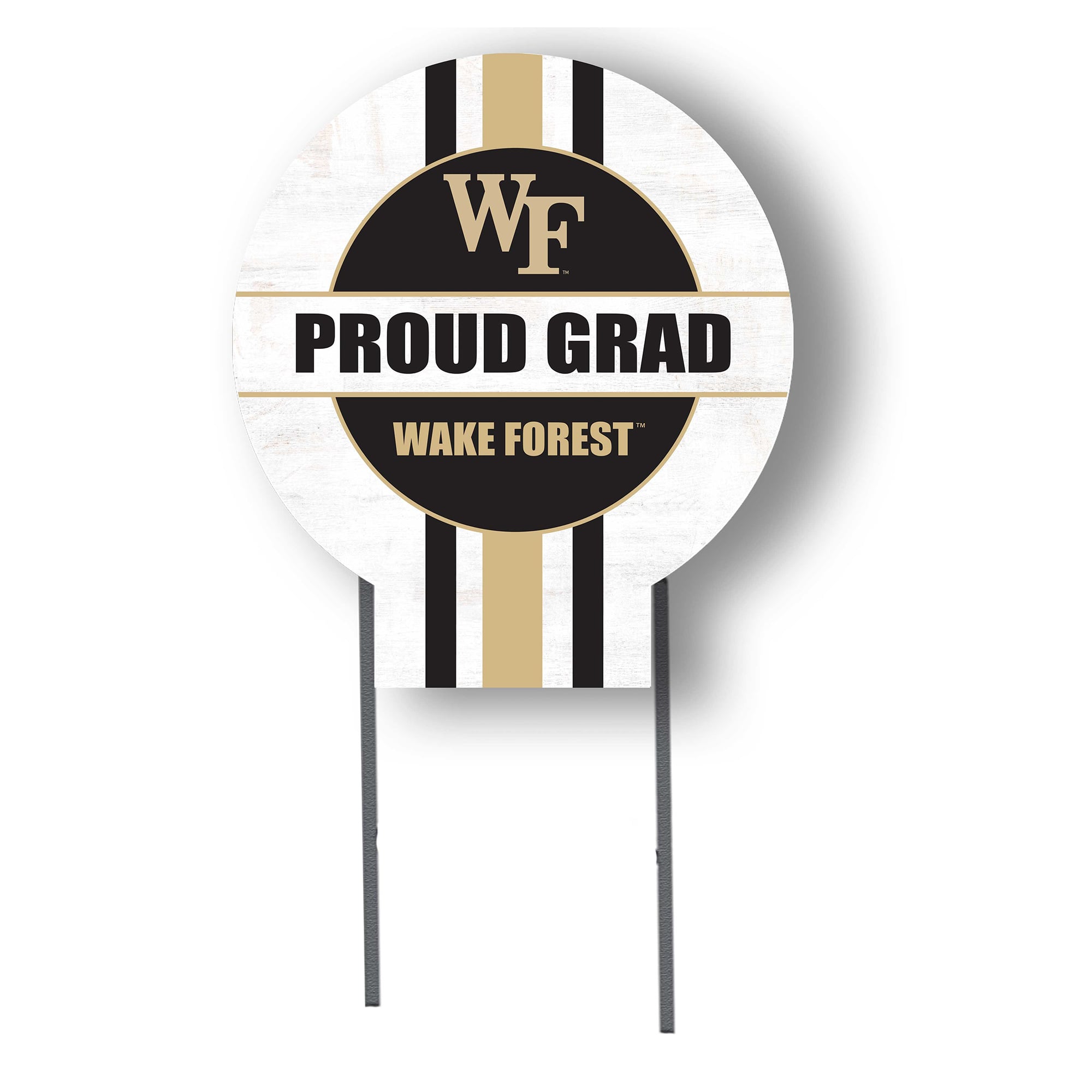 Jardine Wake Forest Demon Deacons 20" x 20" Proud Grad Circle Yard Sign with Stakes