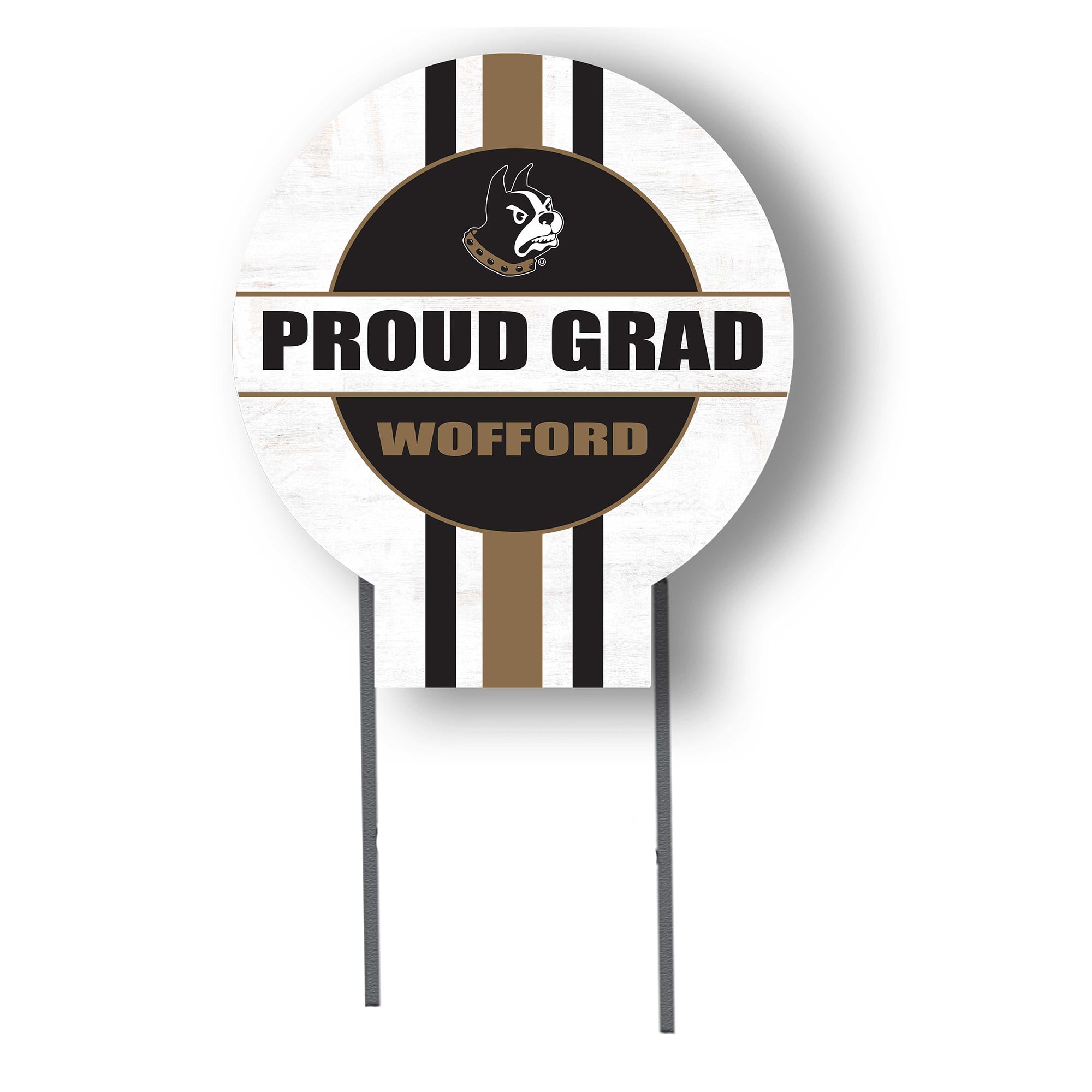 Jardine Wofford Terriers 20" x 20" Proud Grad Circle Yard Sign with Stakes