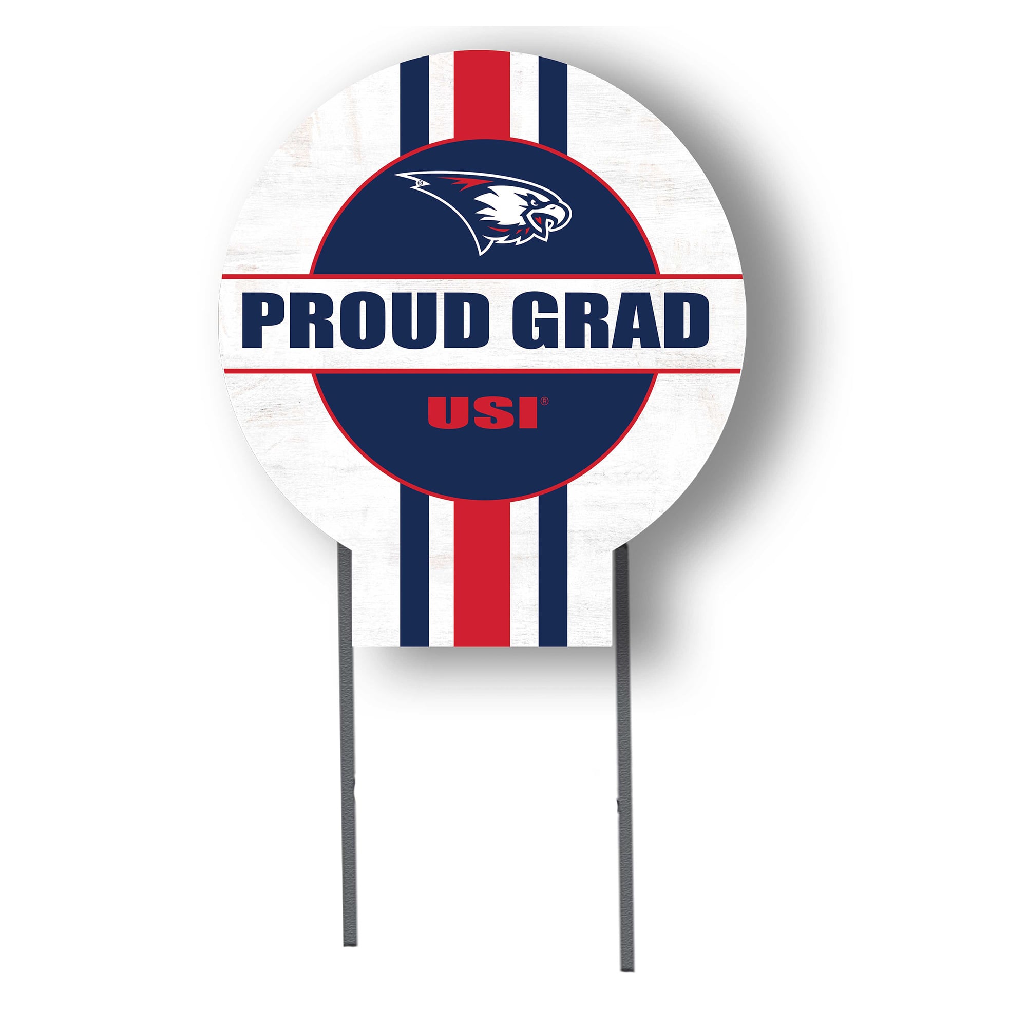 Jardine Southern Indiana Screaming Eagles 20" x 20" Proud Grad Circle Yard Sign with Stakes