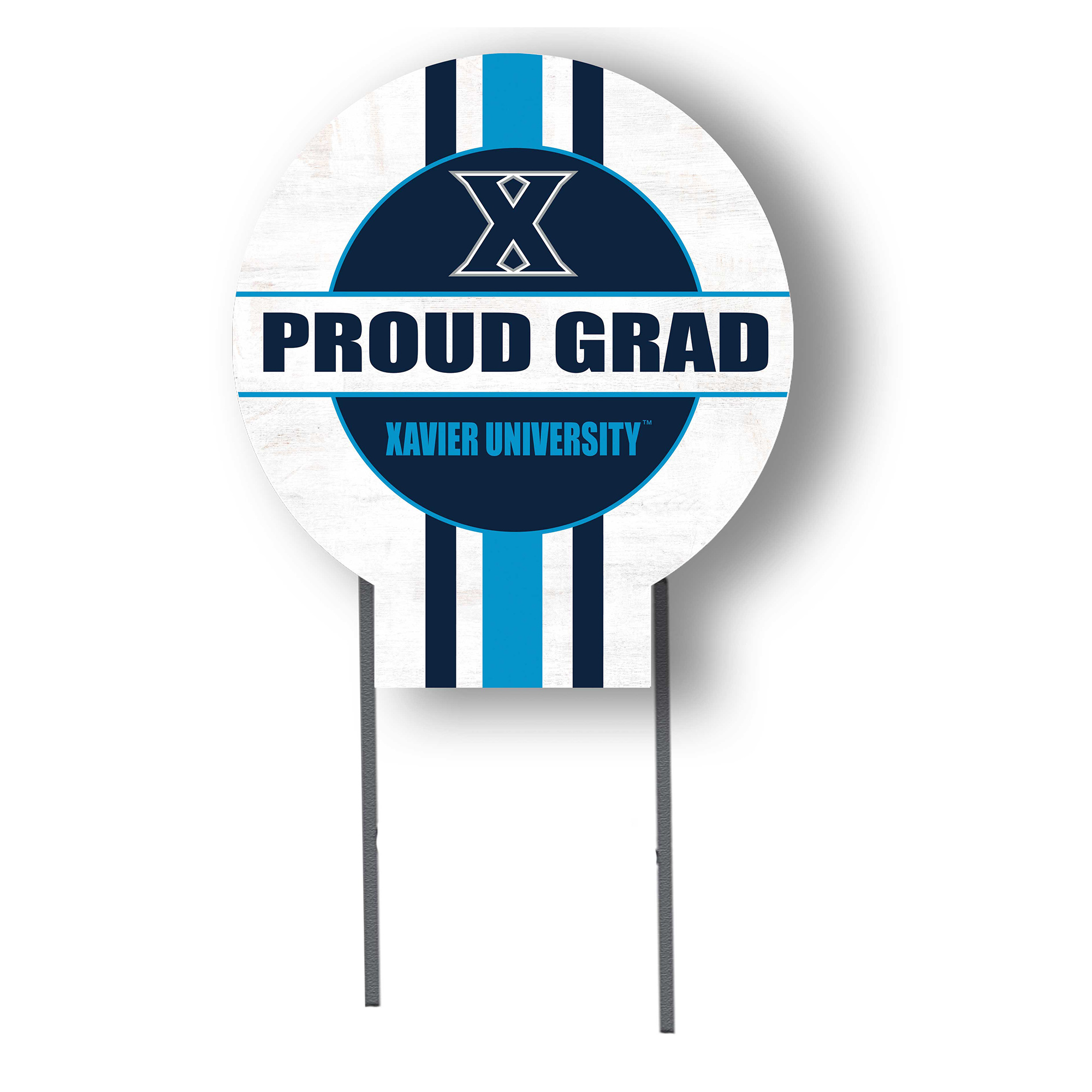 Jardine Xavier Musketeers 20" x 20" Proud Grad Circle Yard Sign with Stakes