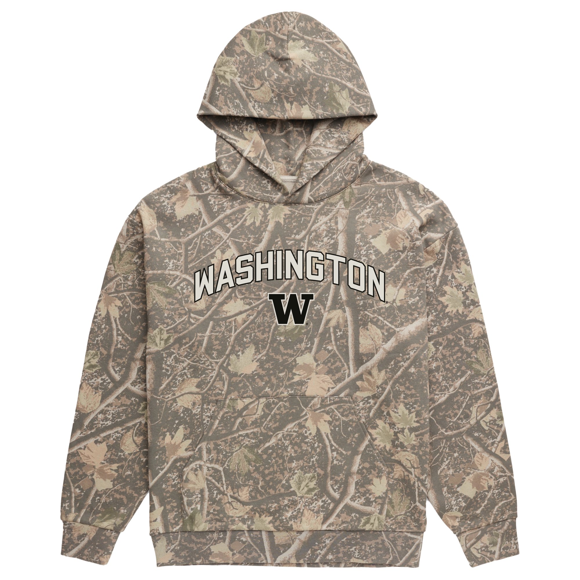 Men's Uscape Apparel Camo Washington Huskies Back Bay Fleece Hoodie