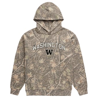 Men's Uscape Apparel  Camo Washington Huskies Back Bay Fleece Hoodie