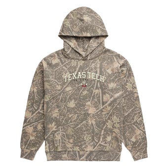 Men's Uscape Apparel  Camo Texas Tech Red Raiders Back Bay Fleece Hoodie
