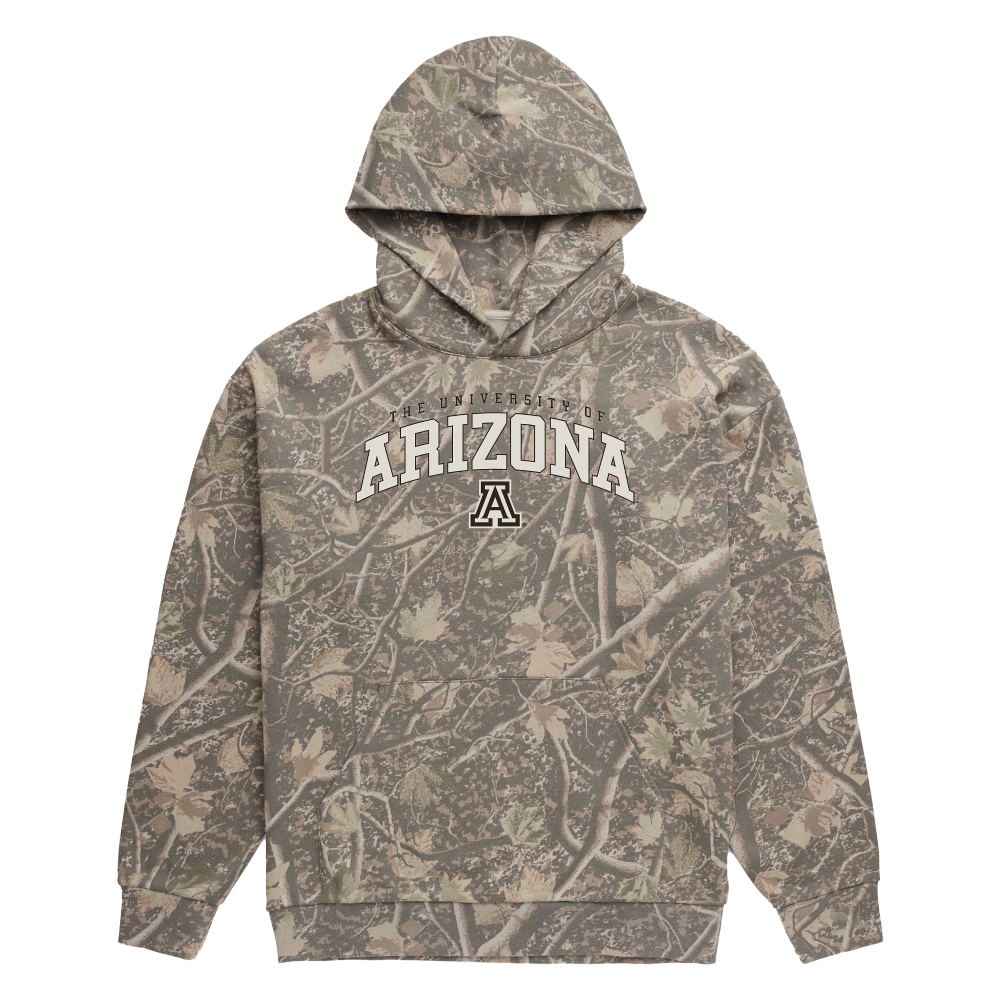 Men's Uscape Apparel  Camo Arizona Wildcats Back Bay Fleece Hoodie