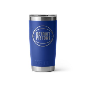 YETI  Detroit Pistons 20oz. Rambler Tumbler with Magslider Lid