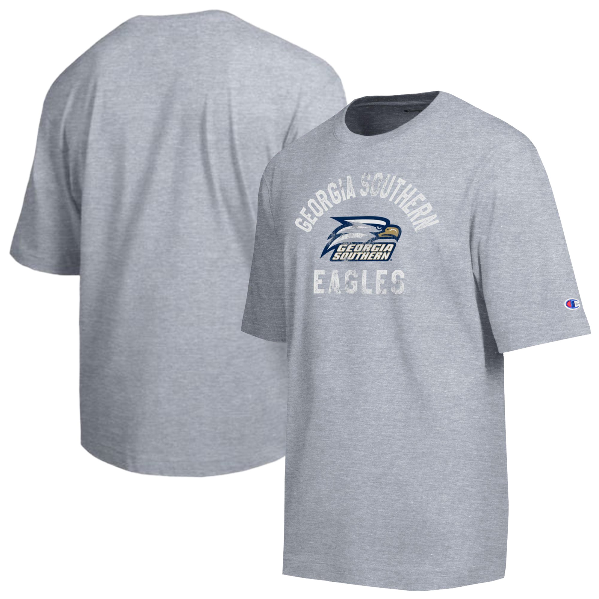 Men's Champion  Heather Gray Georgia Southern Eagles Weathered Team T-Shirt