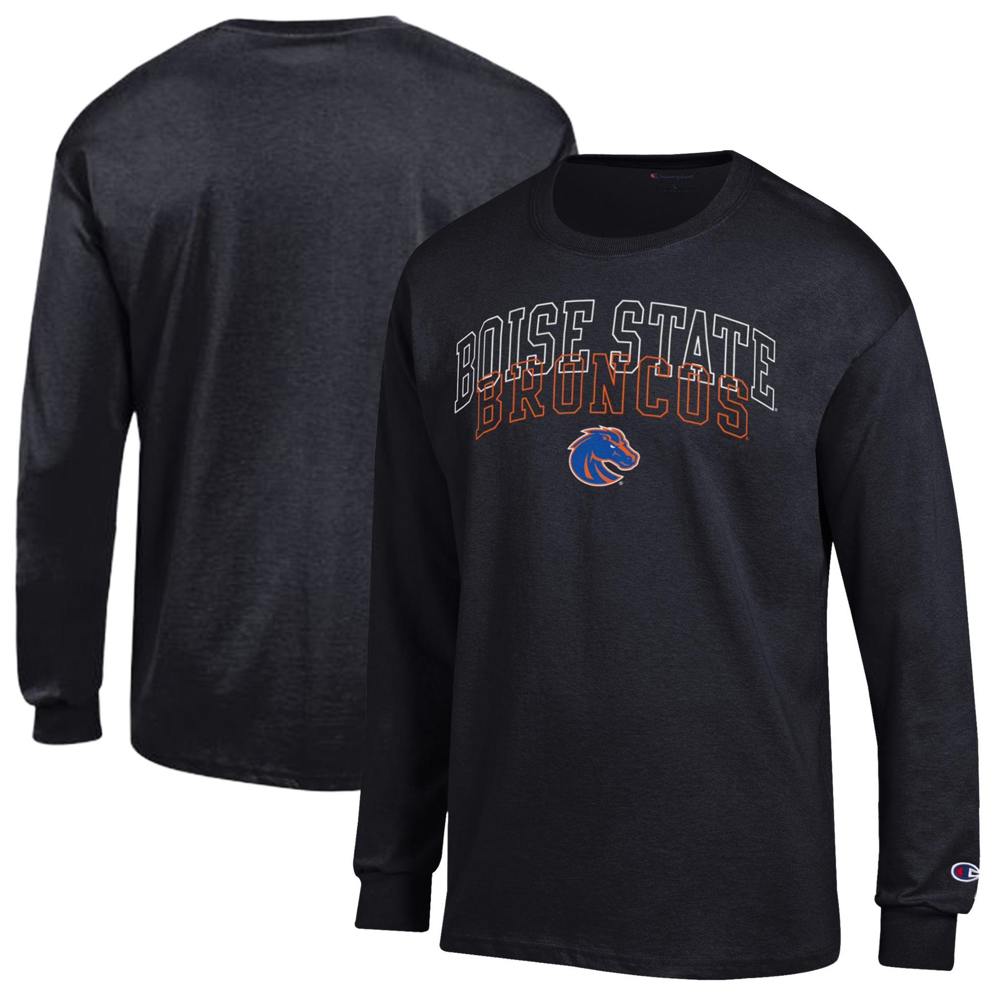 Men's Champion  Black Boise State Broncos Team Long-Sleeve T-Shirt