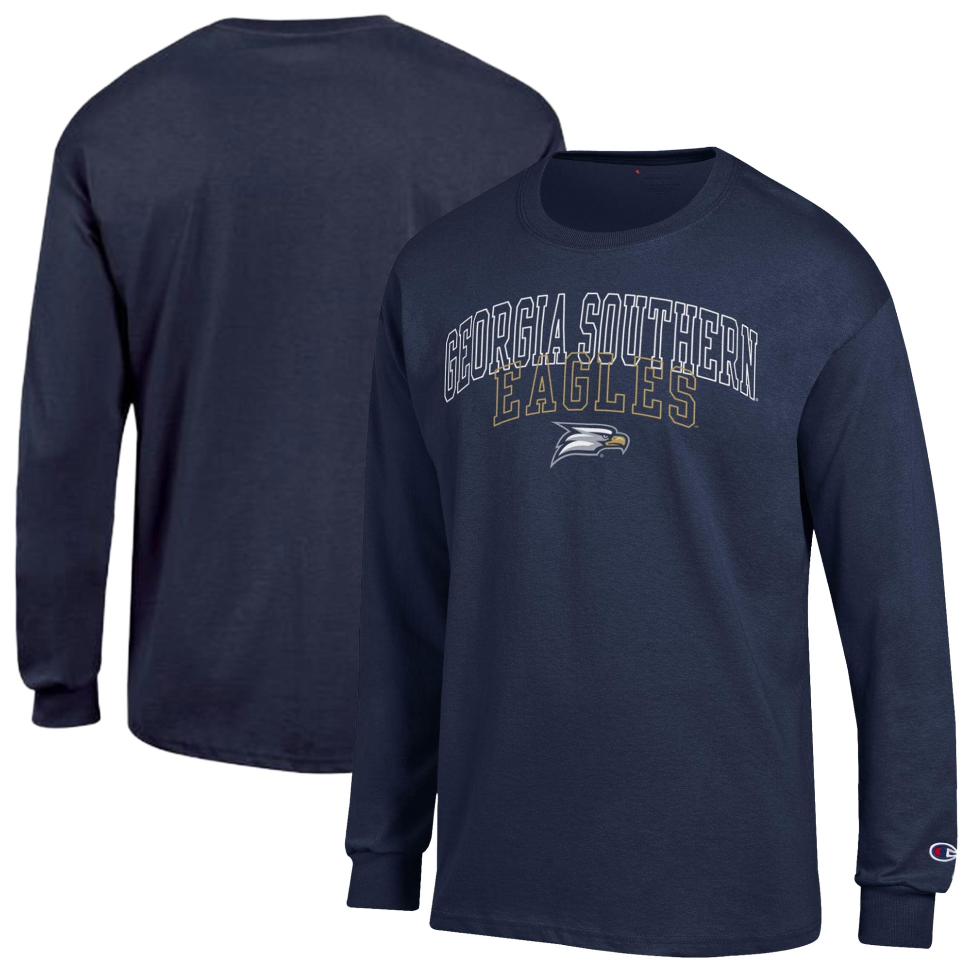Men's Champion  Navy Georgia Southern Eagles Team Long-Sleeve T-Shirt