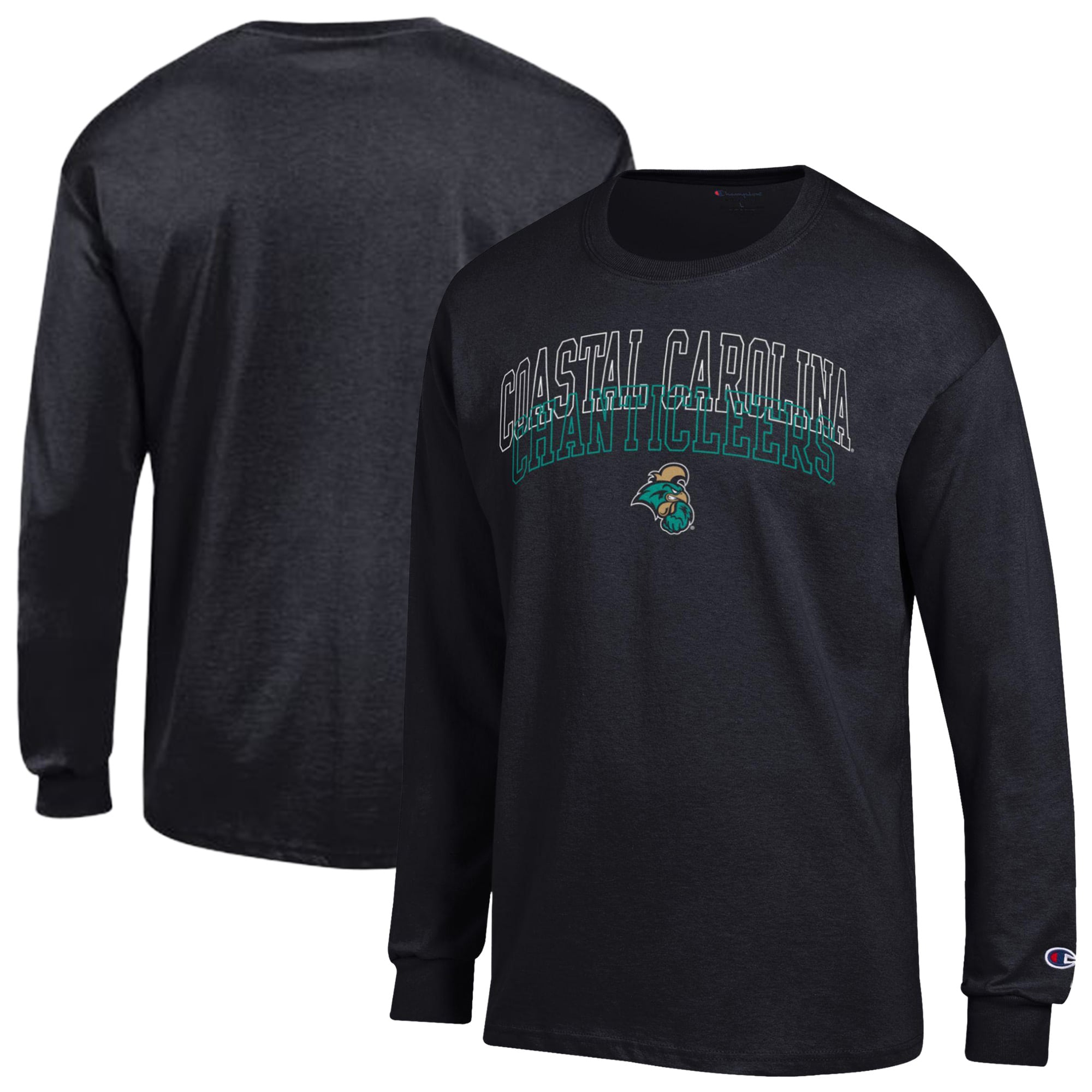 Men's Champion  Black Coastal Carolina Chanticleers Team Long-Sleeve T-Shirt