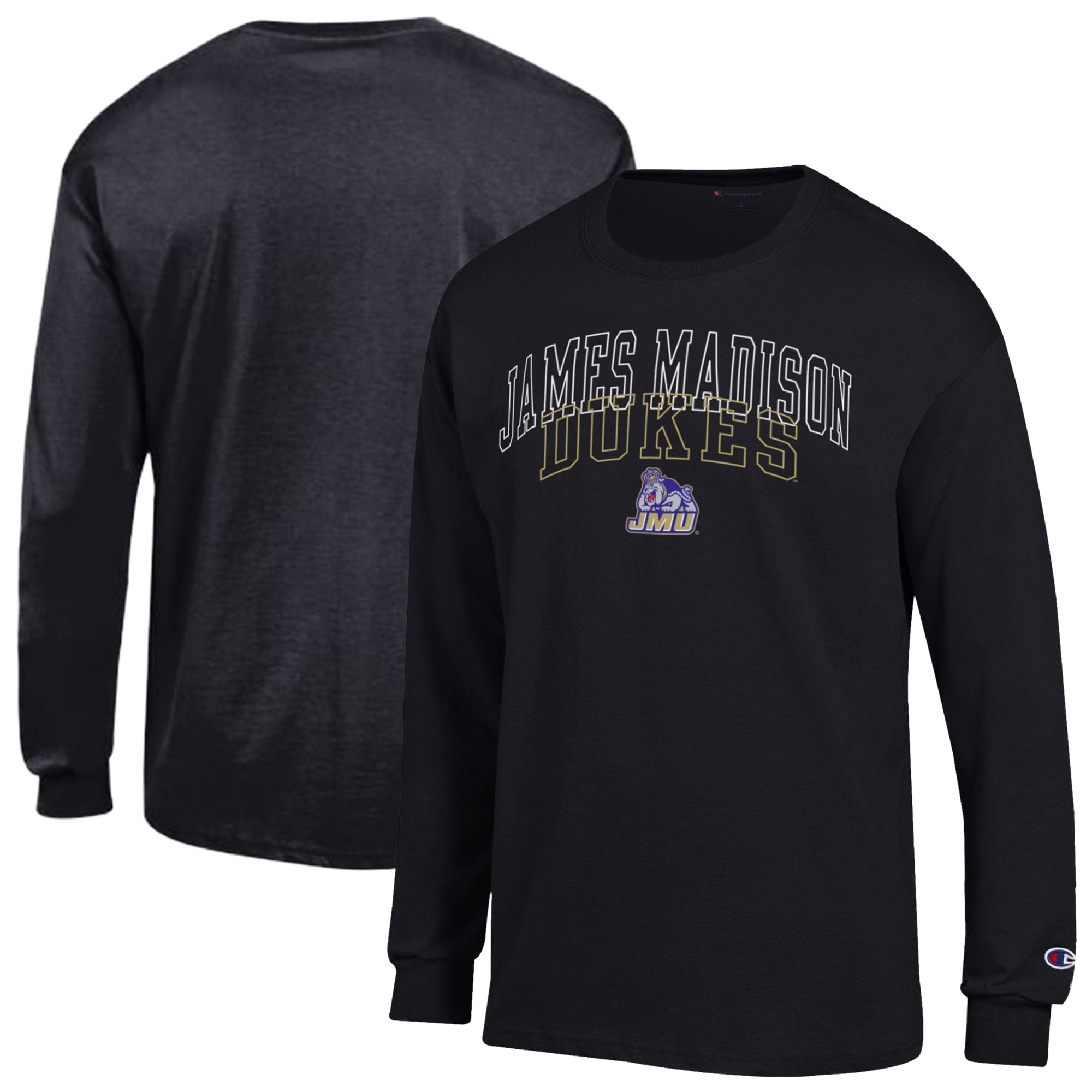 Men's Champion  Black James Madison Dukes Team Long-Sleeve T-Shirt