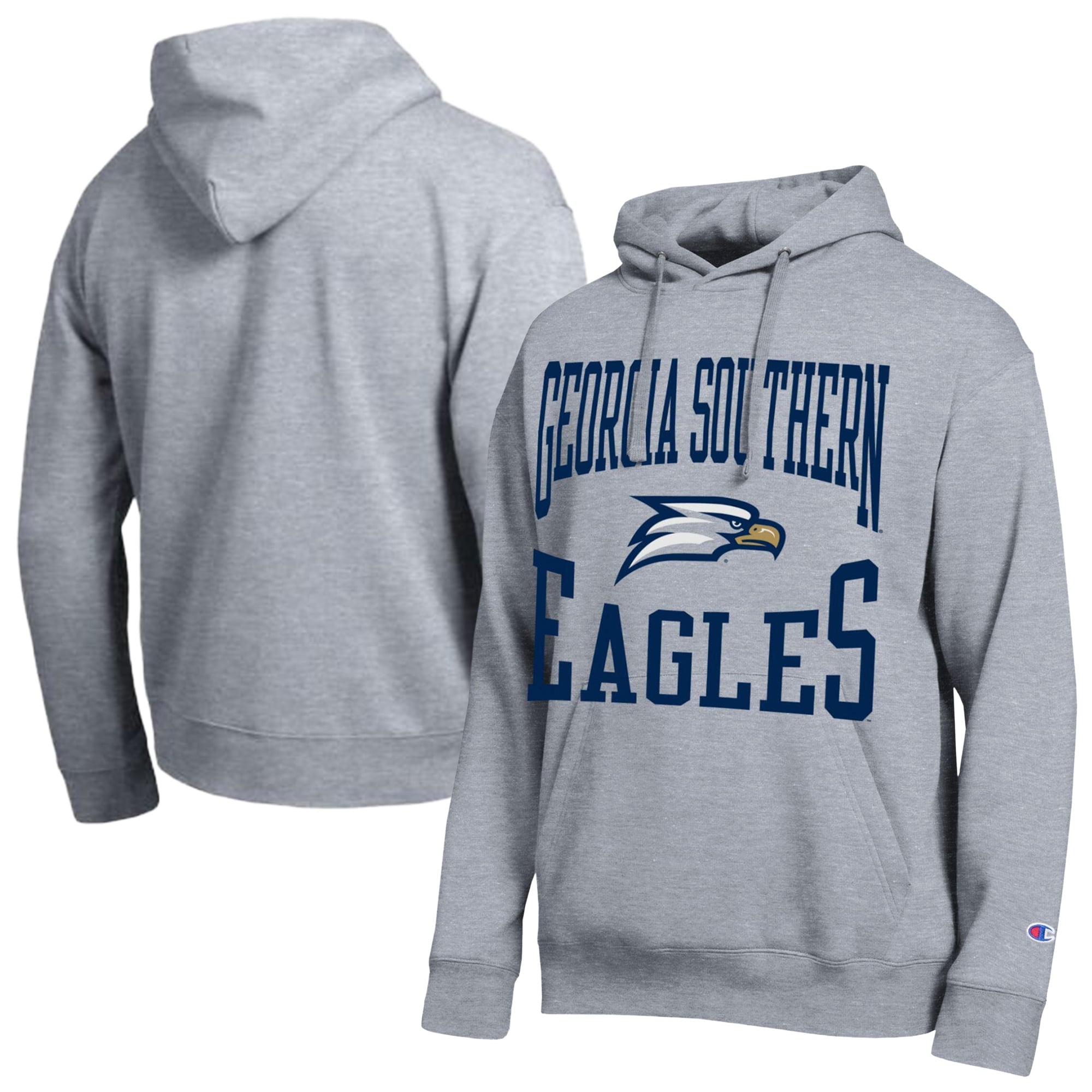 Men's Champion  Heather Gray Georgia Southern Eagles Team Hoodie