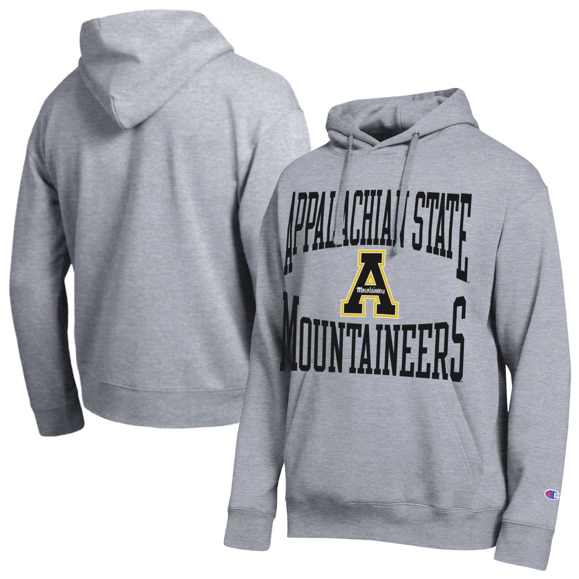 Men's Champion  Heather Gray Appalachian State Mountaineers Team Hoodie