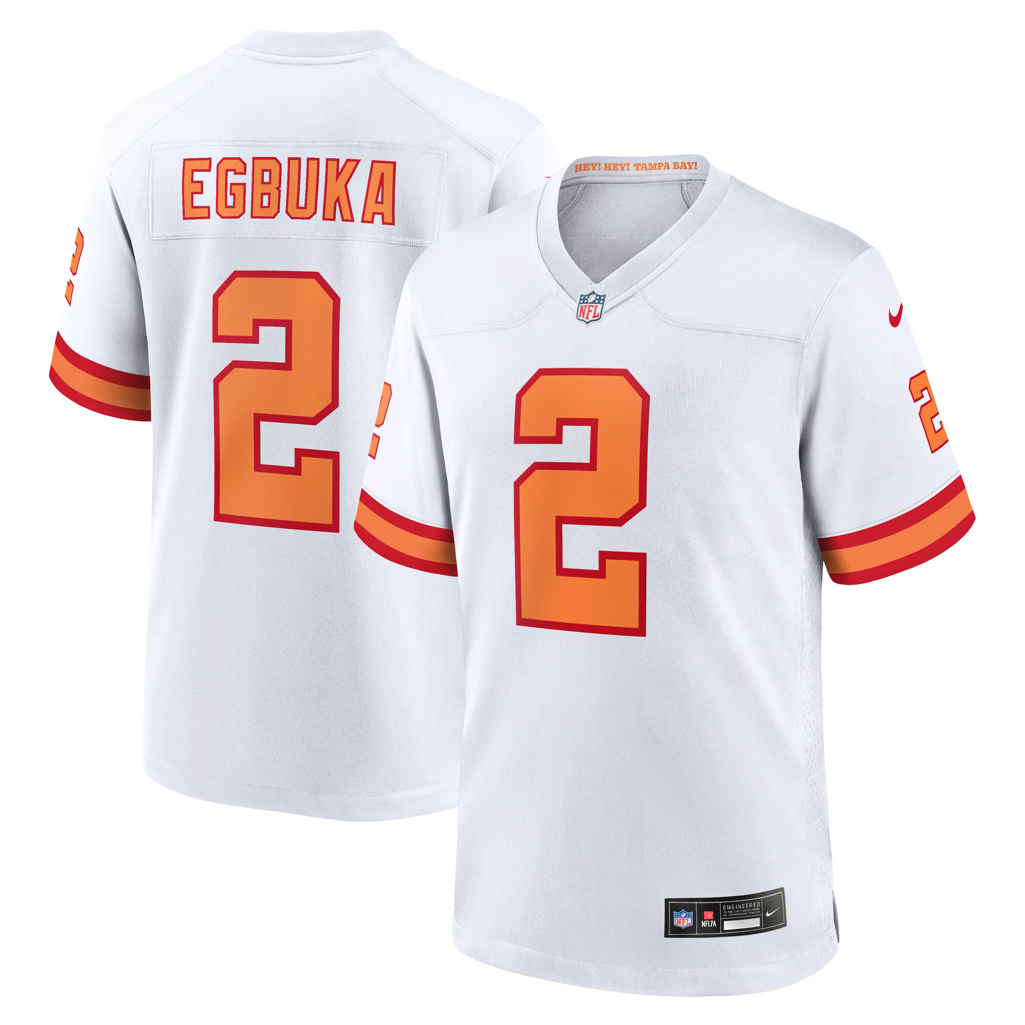 Men's Nike Emeka Egbuka White Tampa Bay Buccaneers Alternate Game Player Jersey