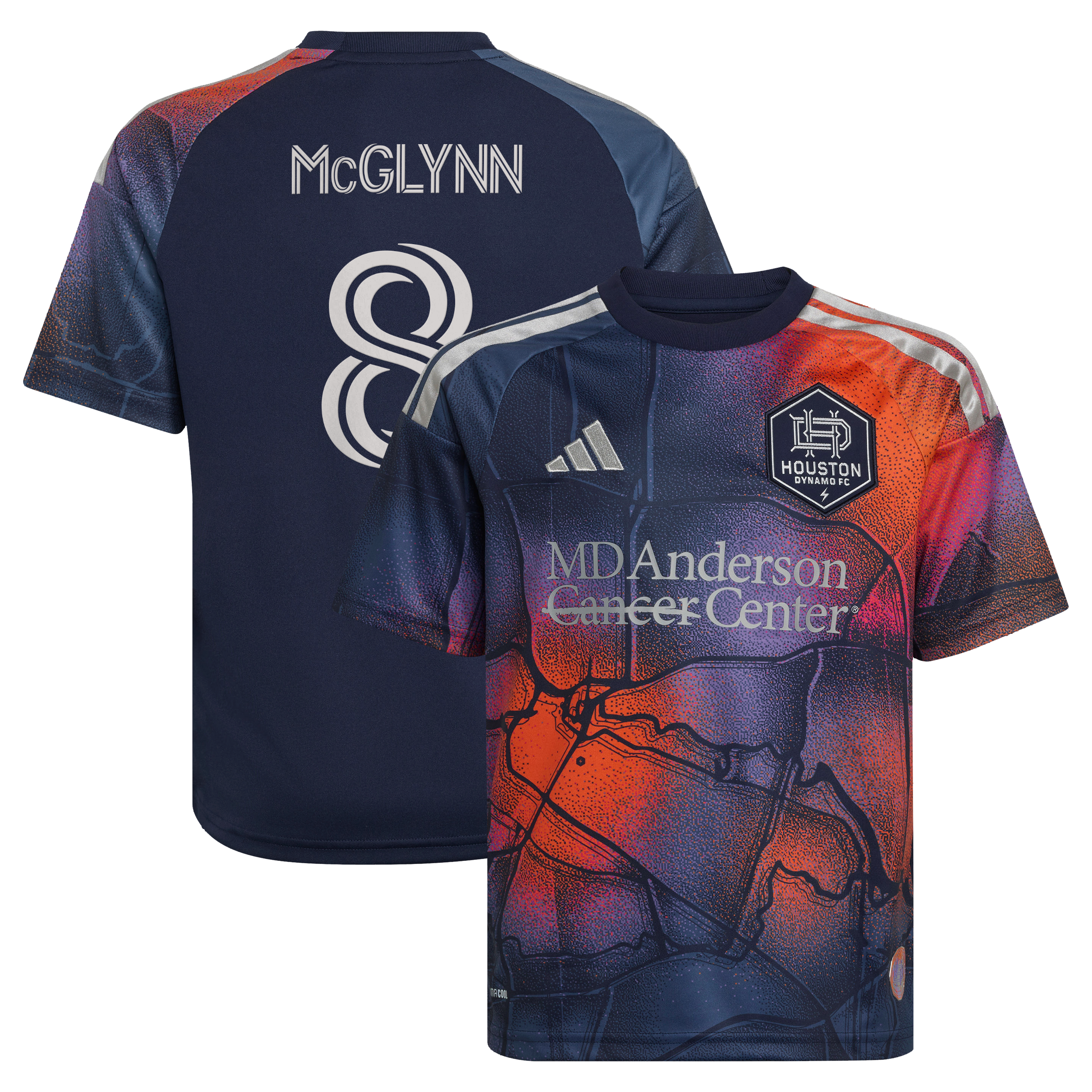 Youth adidas Jack McGlynn Blue Houston Dynamo FC 2026 Mission Control Replica Jersey