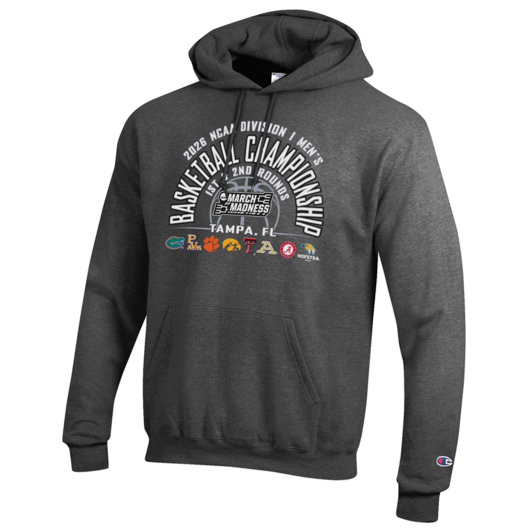 Unisex Champion Gray NCAA 2026 March Madness Tampa Hoodie