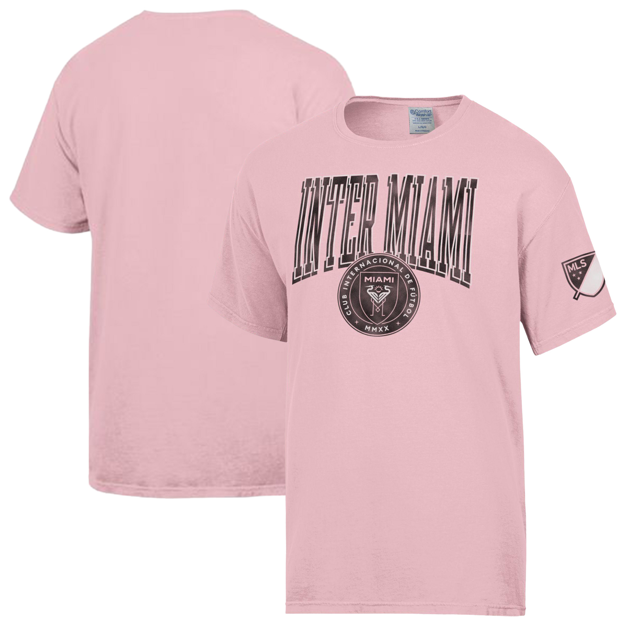 Men's Pink Inter Miami CF ComfortWash T-Shirt