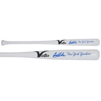 Gerrit Cole New York Yankees Autographed Victus Team ID Mini Bat