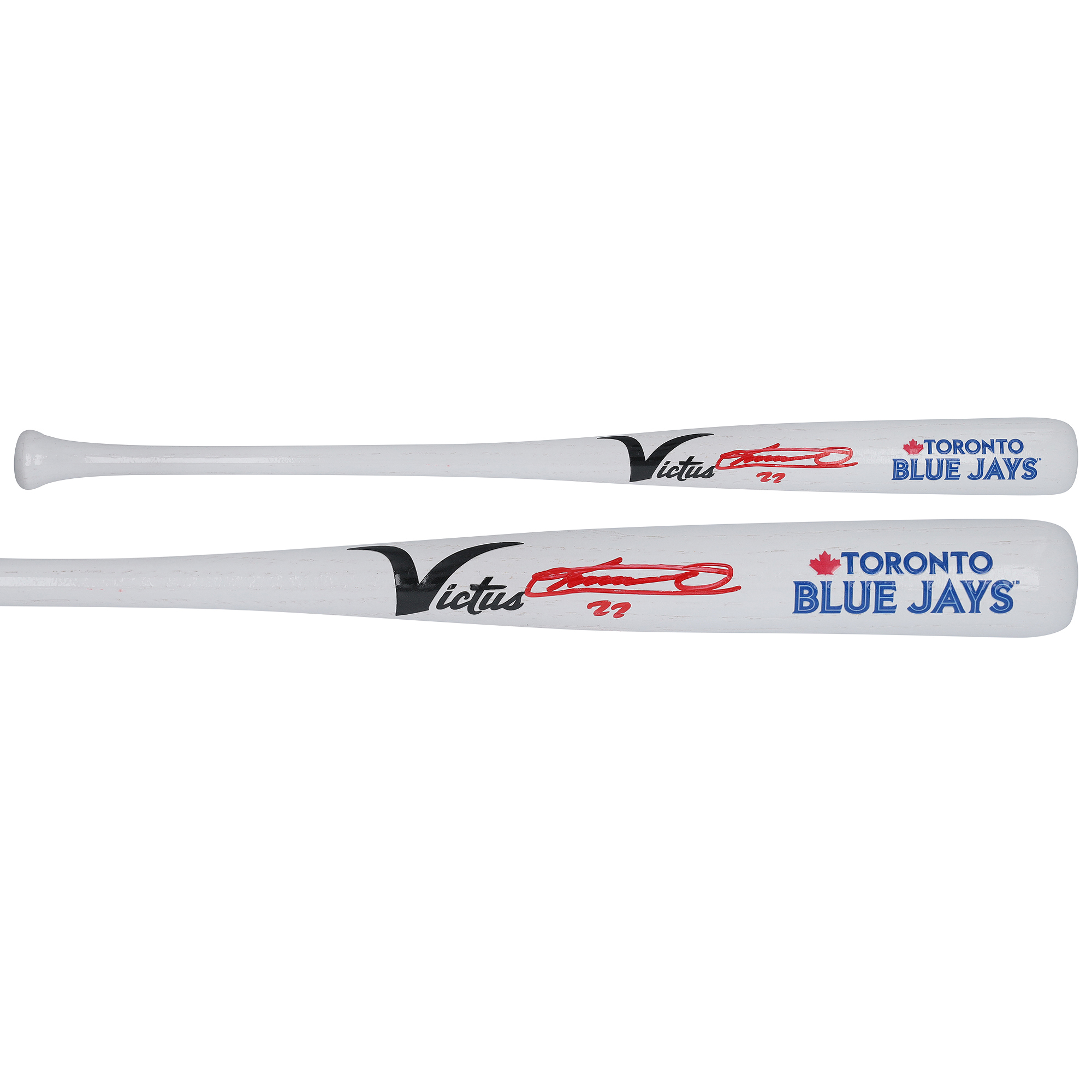 Vladimir Guerrero Jr. Toronto Blue Jays Autographed Victus Team ID Mini Bat
