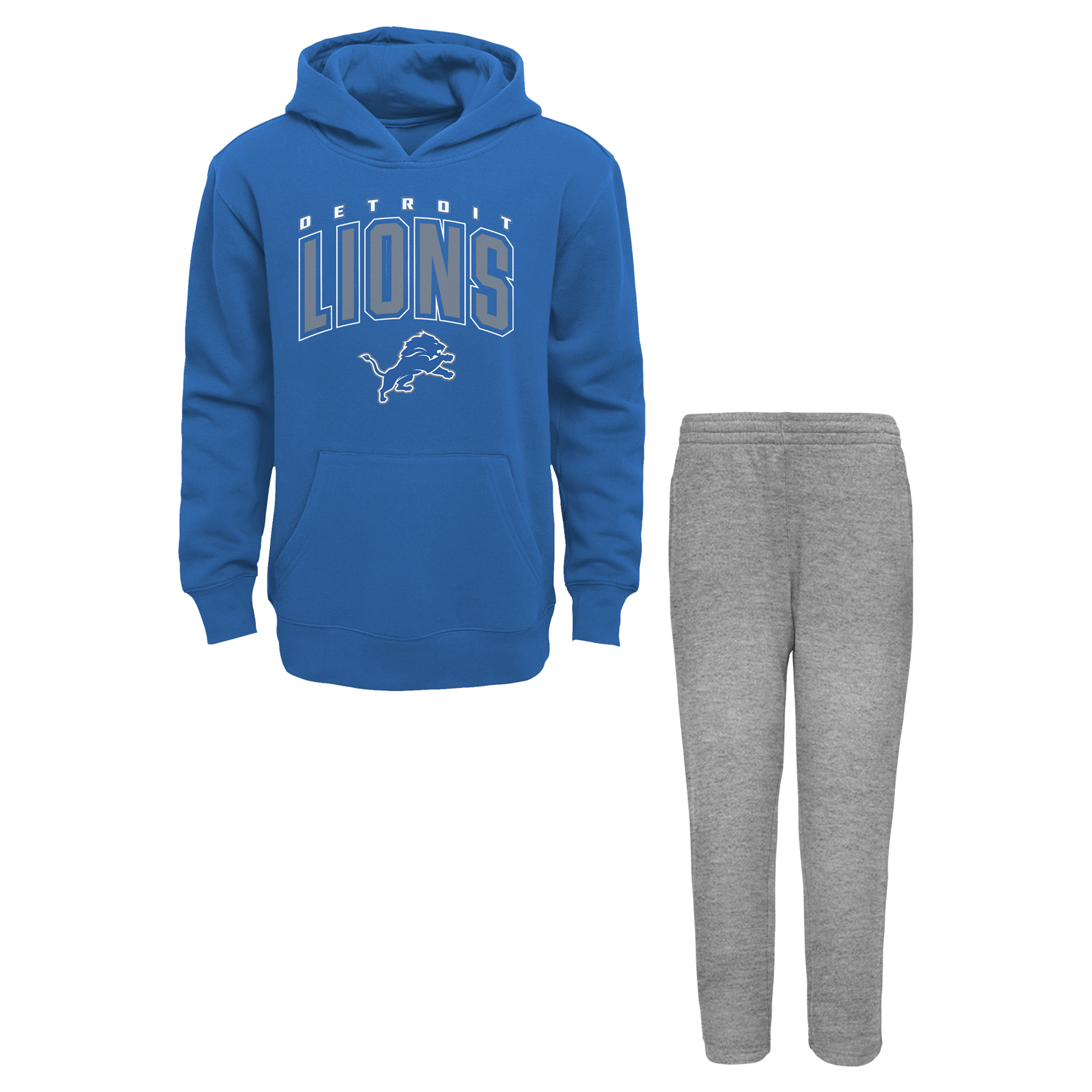 Infant Outerstuff Blue/Gray Detroit Lions Step By Step Hoodie & Pants Set