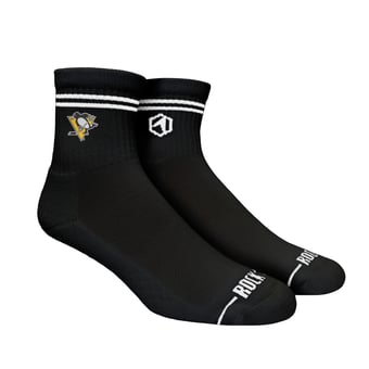 Unisex Rock Em  Black Pittsburgh Penguins Casual Stripe Quarter-Length Socks