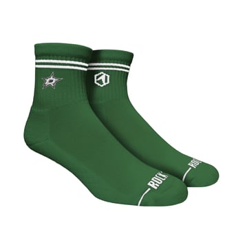 Unisex Rock Em Socks Dallas Stars Casual Stripe Quarter-Length Socks