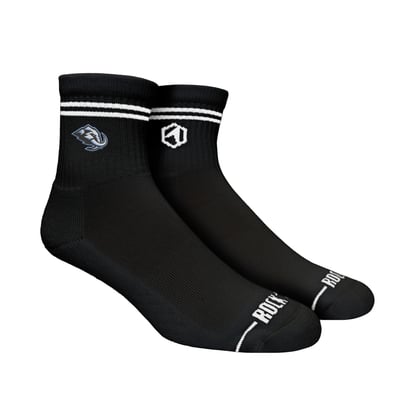 Unisex Rock Em  Black Utah Mammoth Casual Stripe Quarter-Length Socks