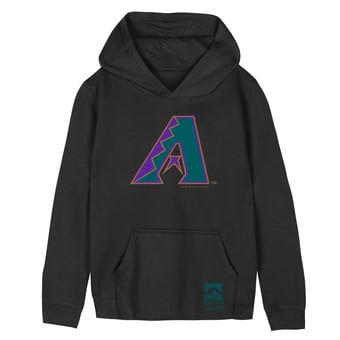 Youth Mitchell & Ness Black Arizona Diamondbacks Retro Logo Hoodie