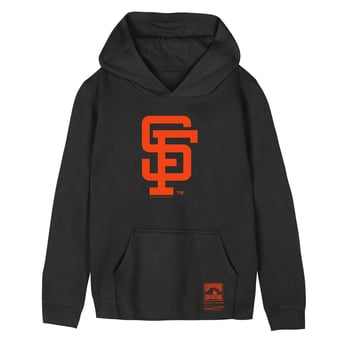 Youth Mitchell & Ness Black San Francisco Giants Retro Logo Hoodie