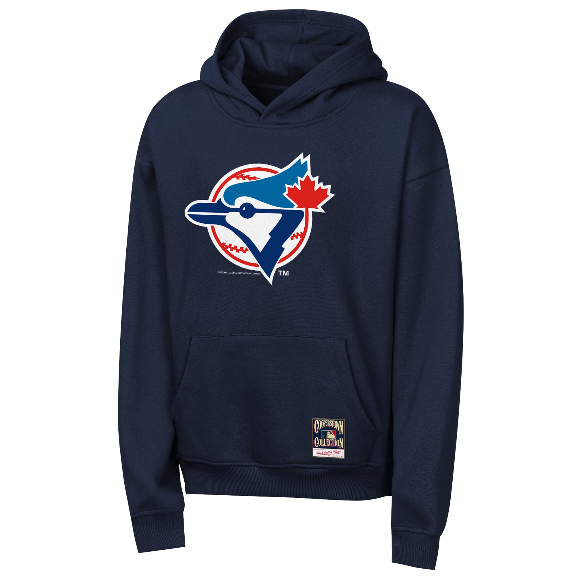 Youth Mitchell & Ness Navy Toronto Blue Jays Retro Logo Hoodie