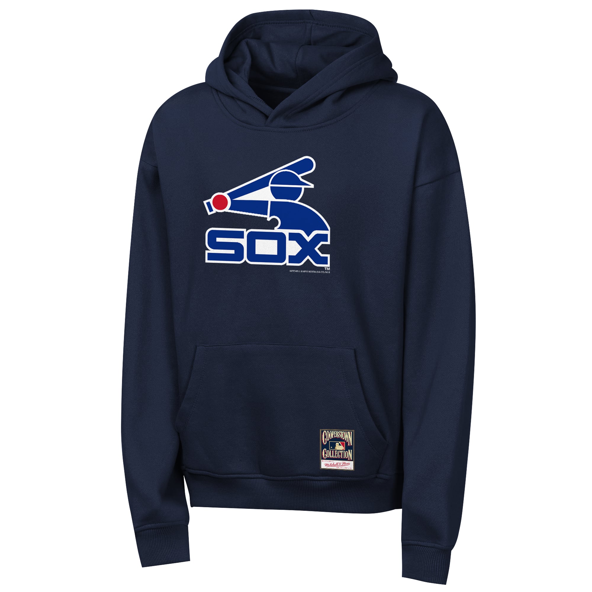 Youth Mitchell & Ness Navy Chicago White Sox Retro Logo Hoodie