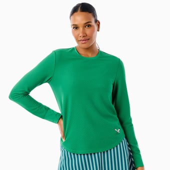 Women's Philadelphia Eagles x Addison Bay Kelly Green Palmetto Long Sleeve T-Shirt