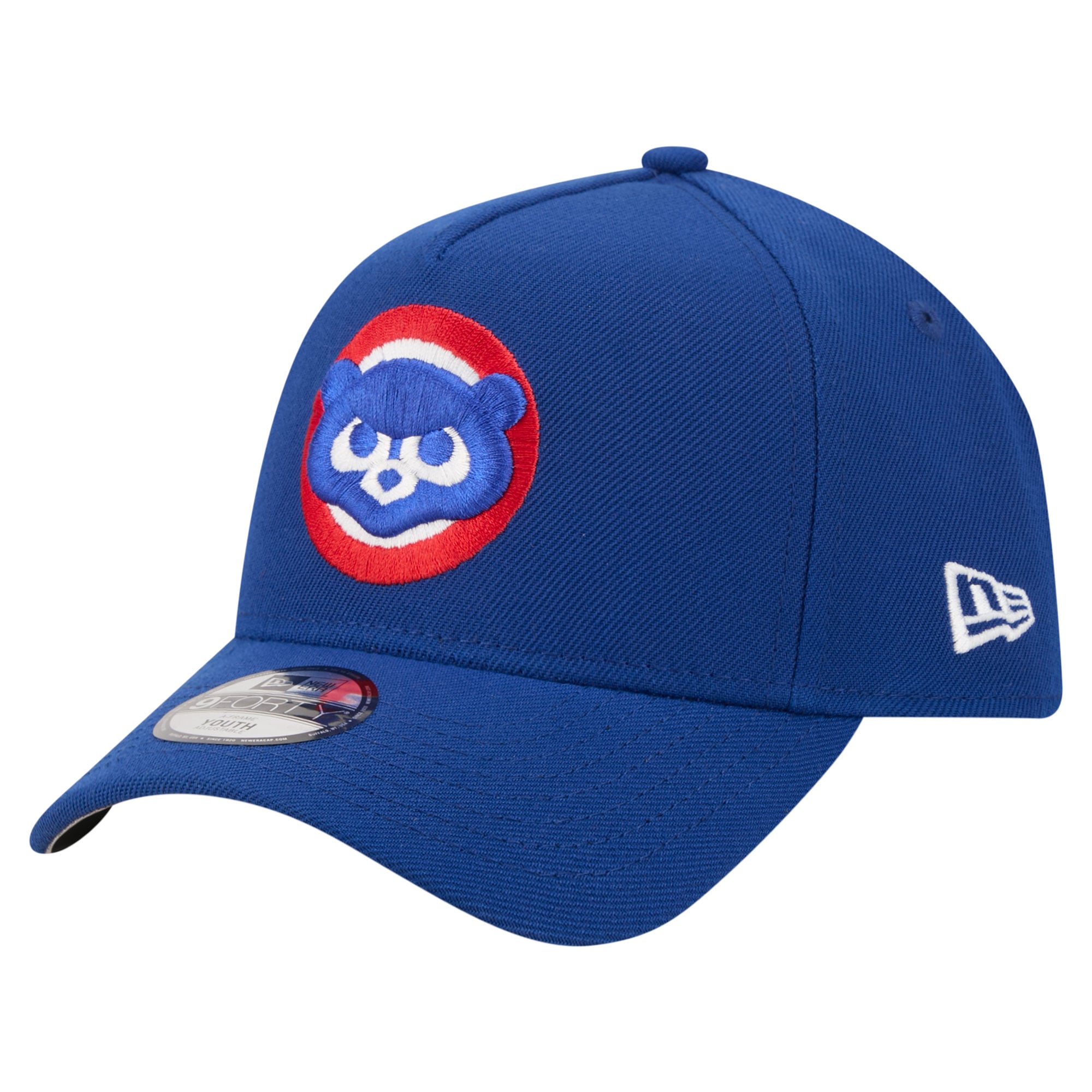 Youth New Era  Royal Chicago Cubs Cooperstown Logo 9FORTY A-Frame Adjustable Hat