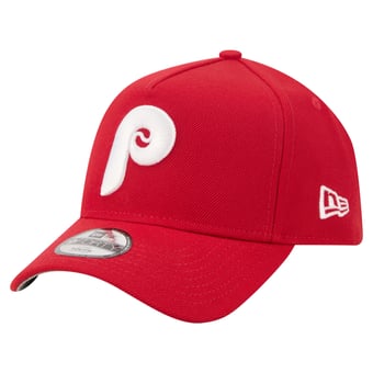 Youth New Era  Red Philadelphia Phillies Cooperstown Logo 9FORTY A-Frame Adjustable Hat