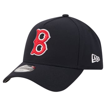 Youth New Era  Navy Boston Red Sox Cooperstown Logo 9FORTY A-Frame Adjustable Hat
