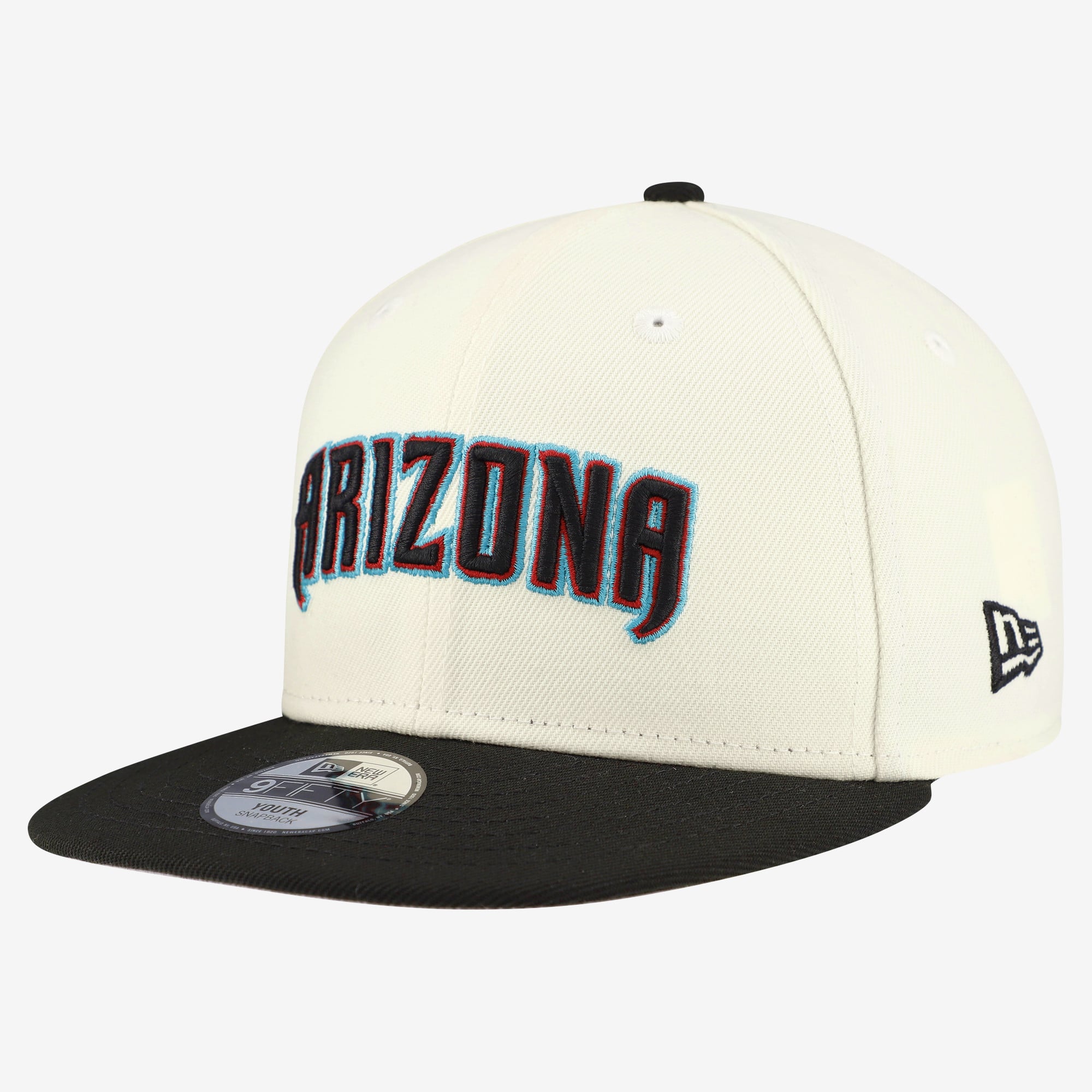 Youth New Era White Arizona Diamondbacks Two-Tone 9FIFTY Snapback Hat