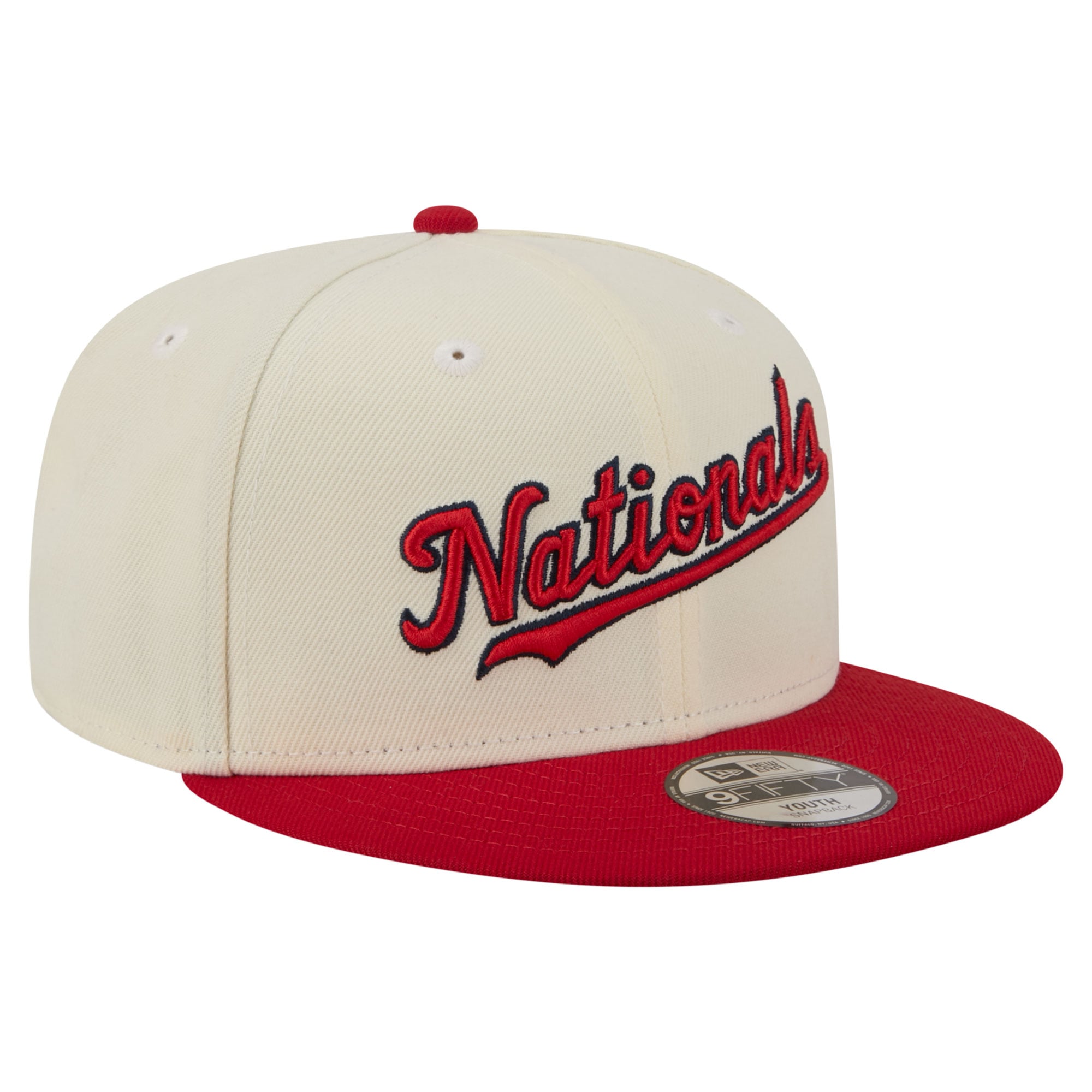 Youth New Era White Washington Nationals Two-Tone 9FIFTY Snapback Hat